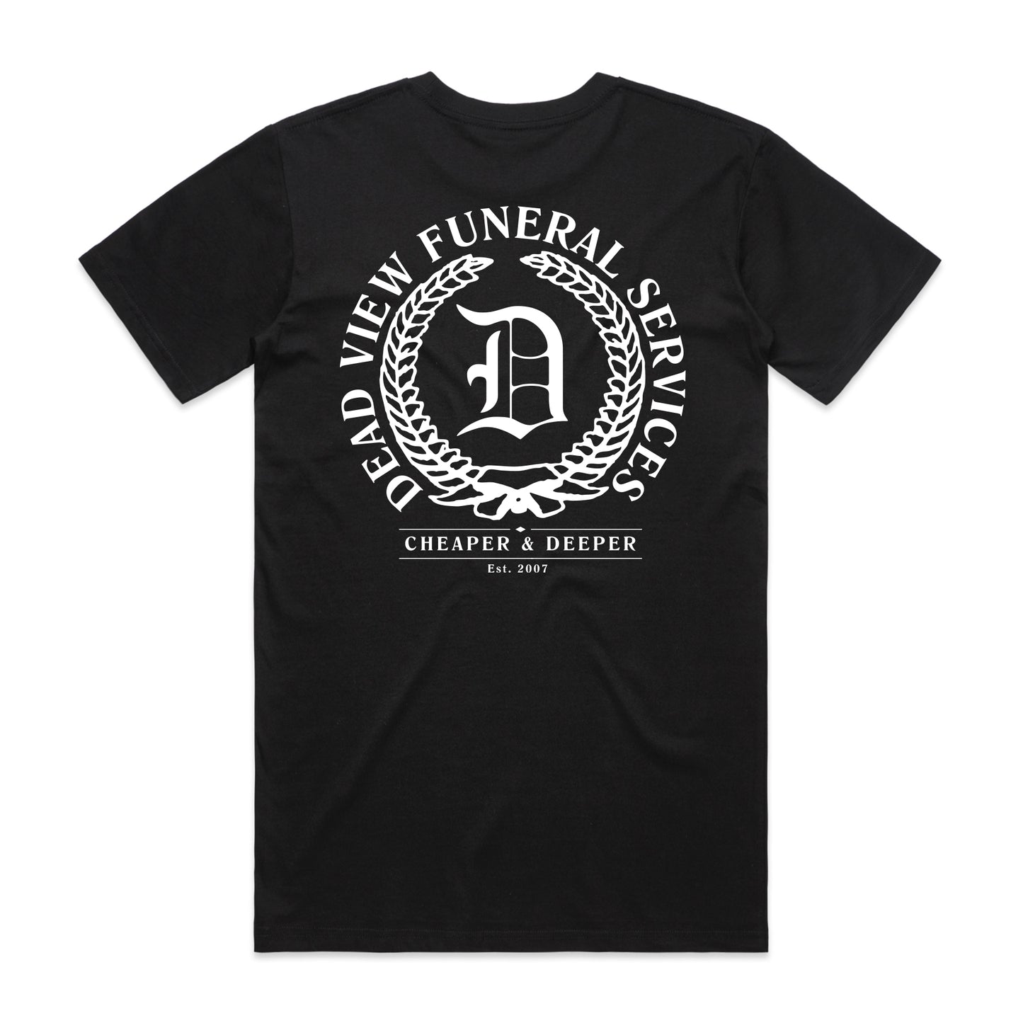 Funeral Service Tee - Black