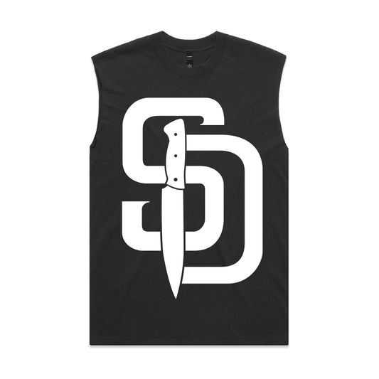 STAB DIEGO - MUSCLE TANK - FADED BLACK