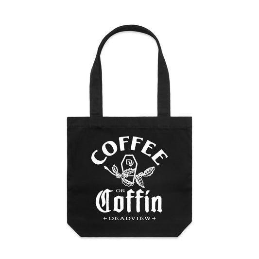 COFFEE OR COFFIN - TOTE BAG