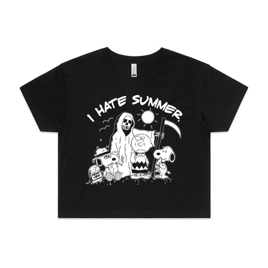 I HATE SUMMER CROP T-SHIRT