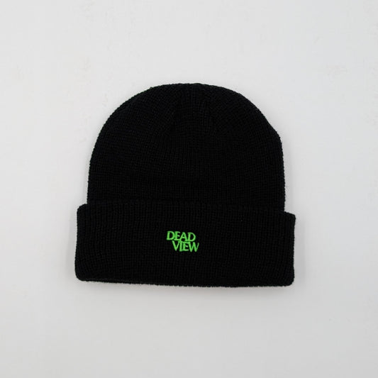 WORD LOGO BEANIE - BLACK