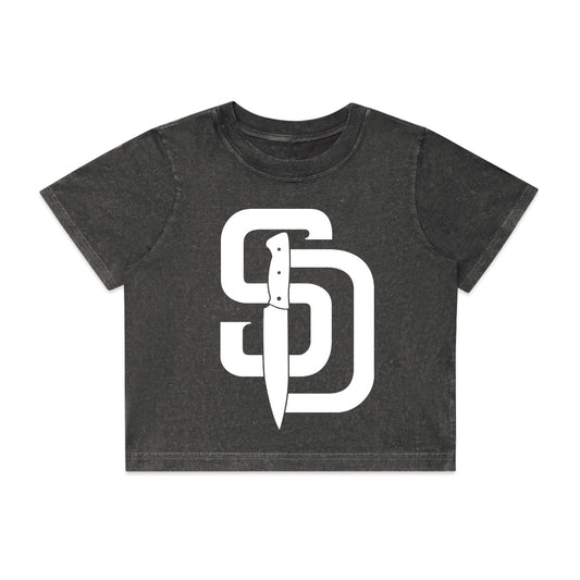 STAB DIEGO CROP - FADED GREY