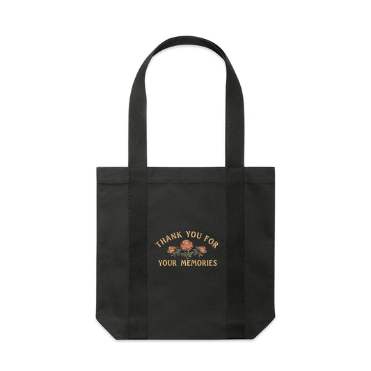 MEMORIES TOTE BAG - COAL/BLACK